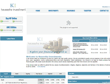 Tablet Screenshot of kaveeshainvestment.com